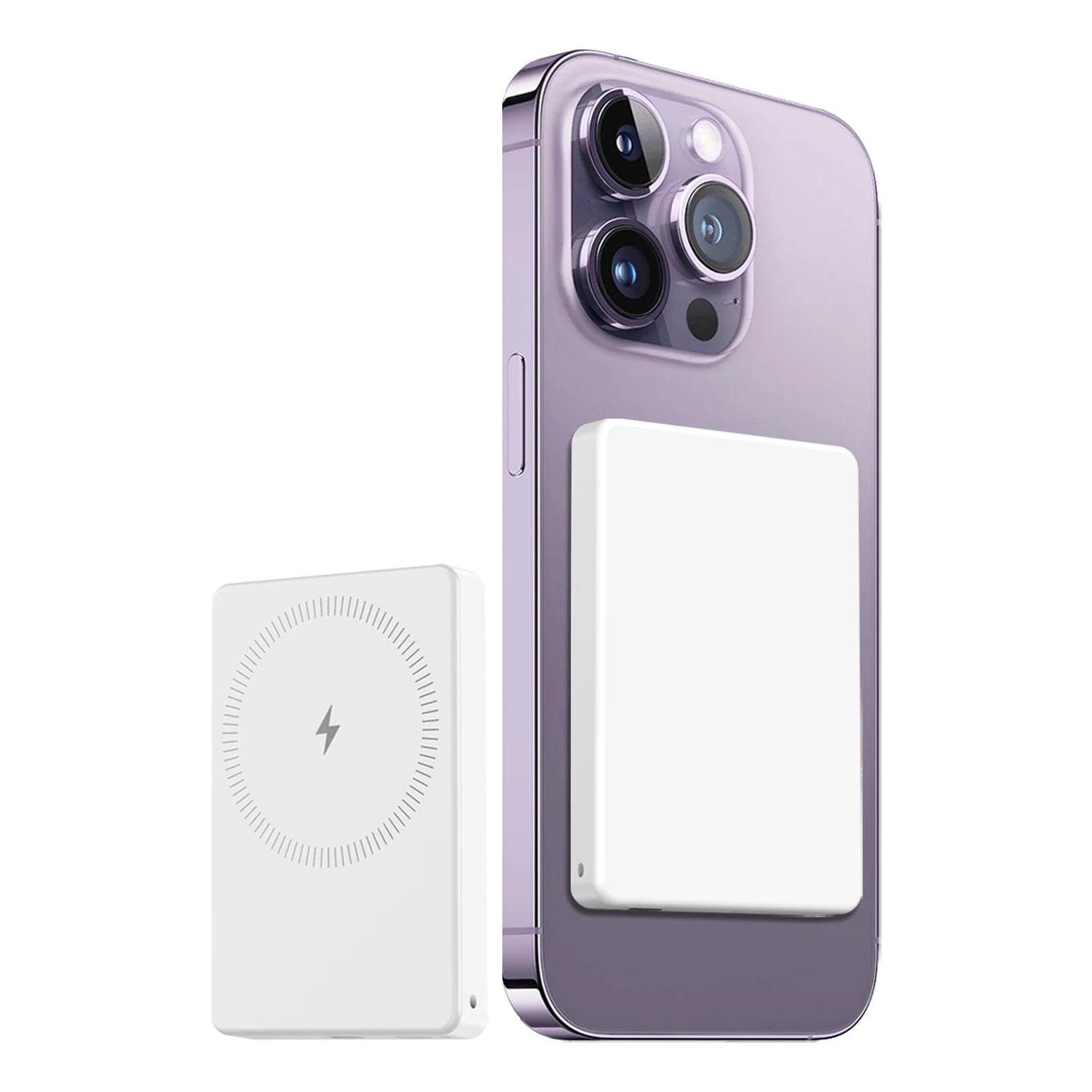 Magnetic Power Bank 5000Mah, Wireless Portable