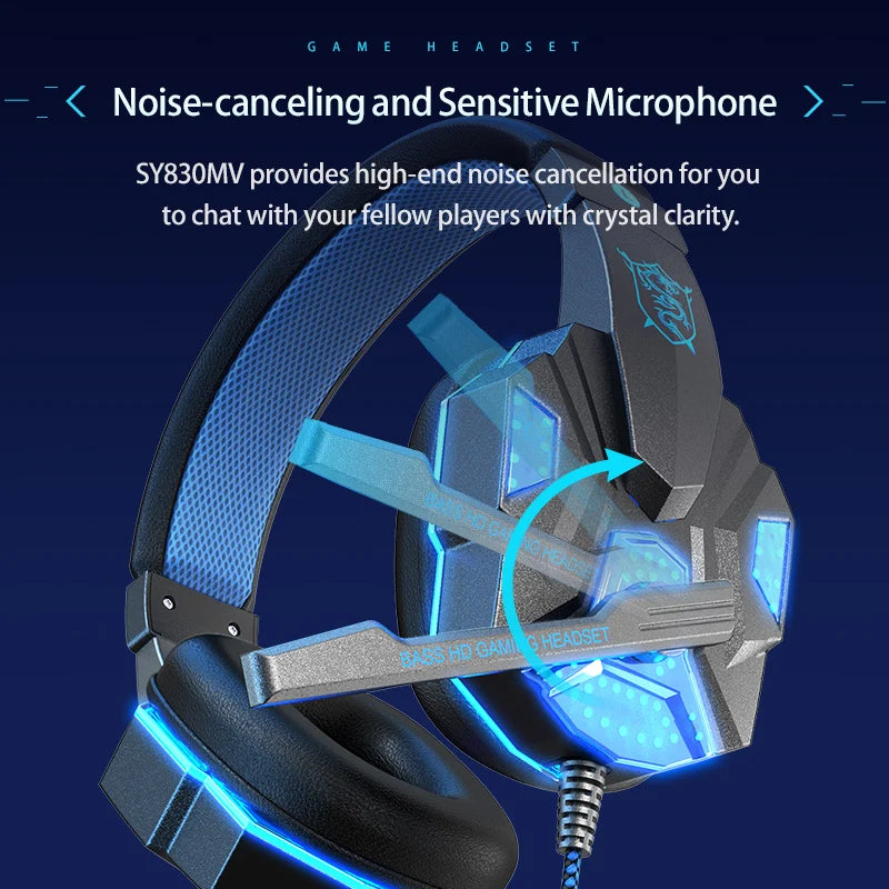 JBJW Esports Gaming Headphone LED Lighting HD