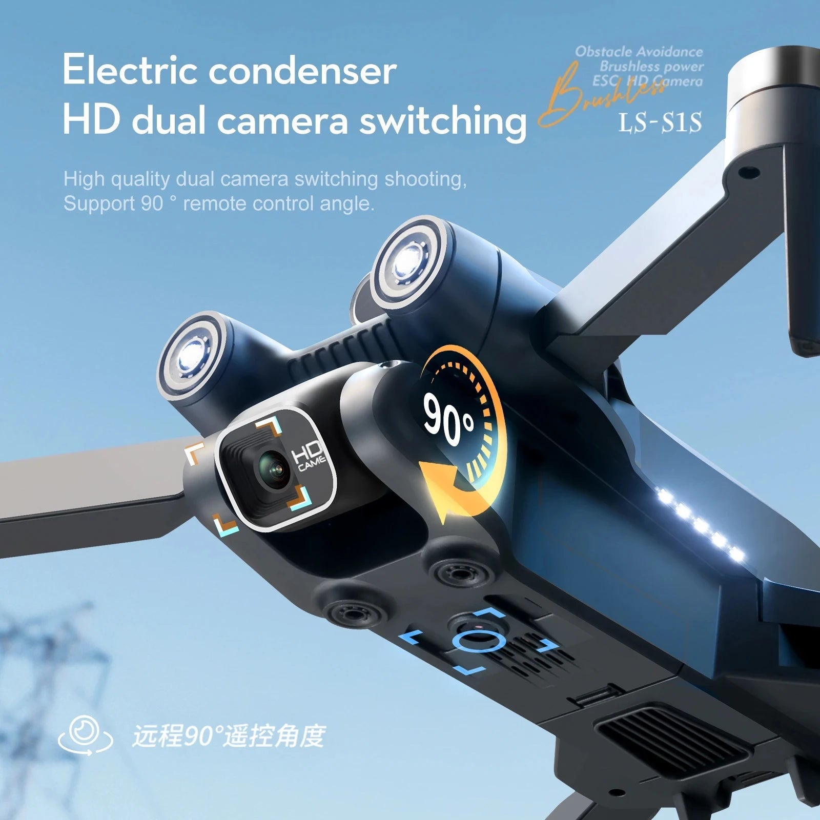 New S1S Mini Drone Profesional 8K HD Camera