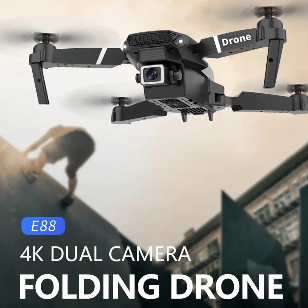 Professional Drone E88 4K Wide-Angle HD 1080P
