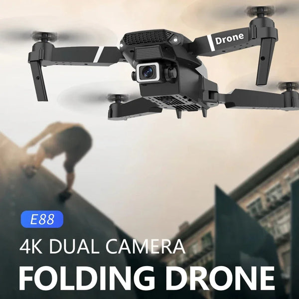Professional Drone E88 4K Wide-Angle HD 1080P