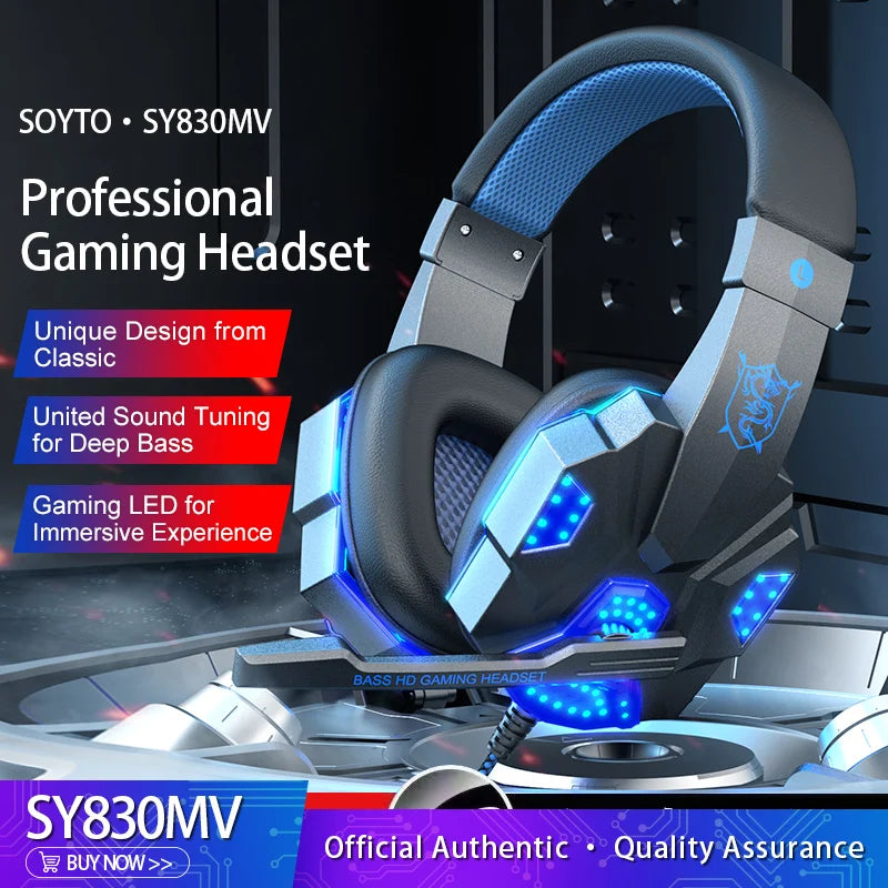 JBJW Esports Gaming Headphone LED Lighting HD