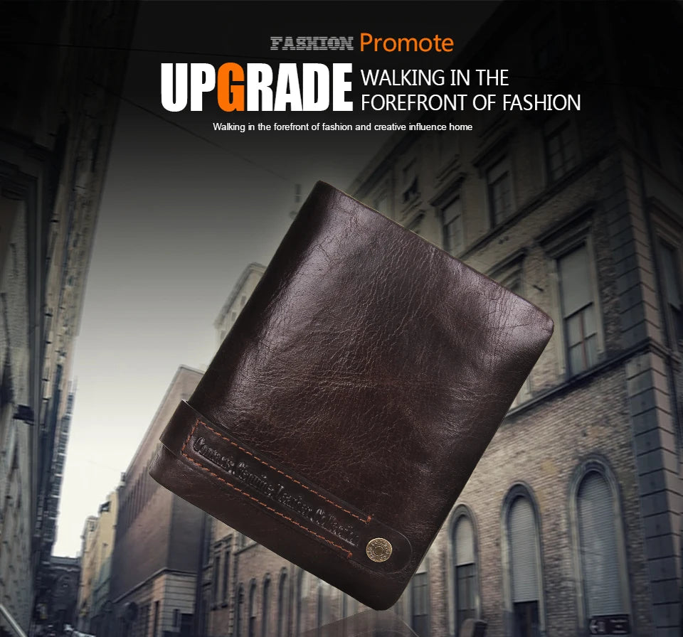 CONTACT'S 100% Genuine Leather RFID Men