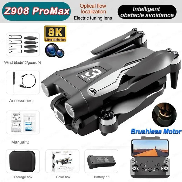 GISAEV Z908 Pro Max Drone Professional 8K GPS