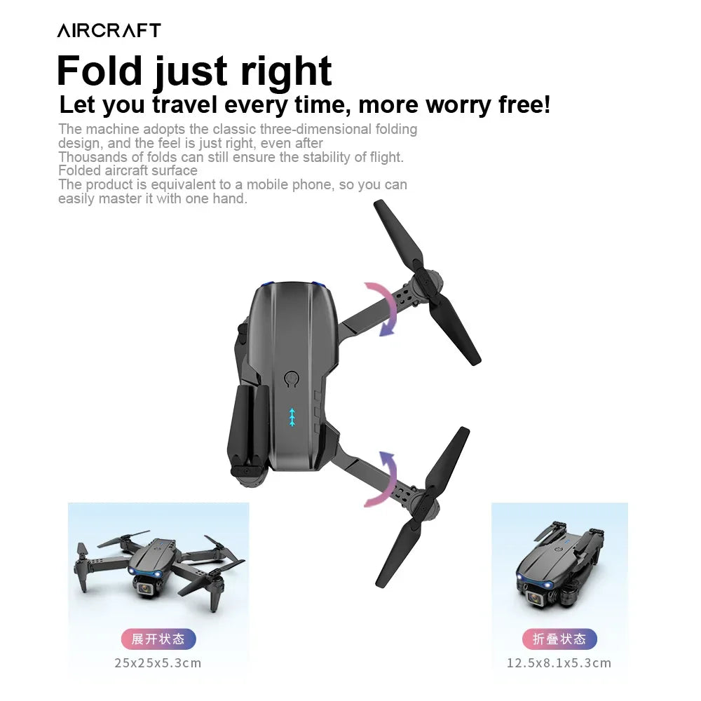Professional HD E99Pro Drone 4k Dual WIFI fpv