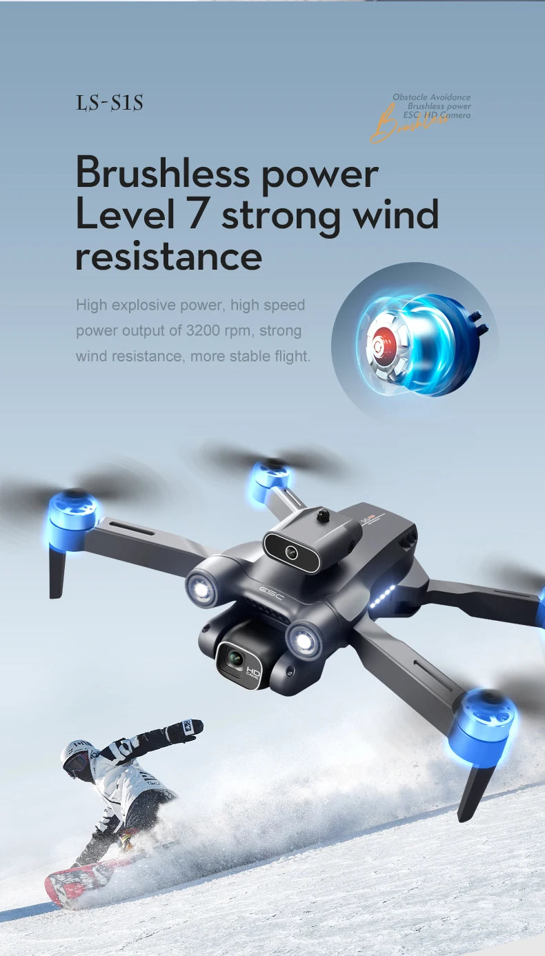 New S1S Mini Drone Profesional 8K HD Camera