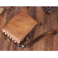 Fashion PUNK Handmade Crazy Horse Genuine