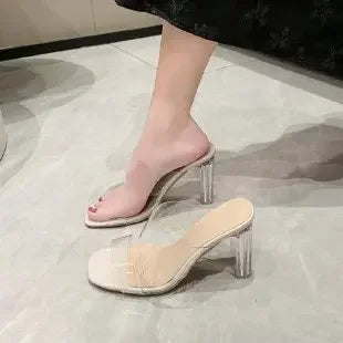 Summer Women Pumps Sandals PVC Jelly Slippers