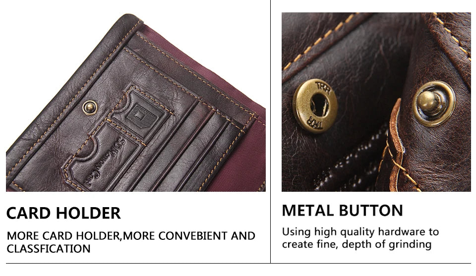 CONTACT'S 100% Genuine Leather RFID Men