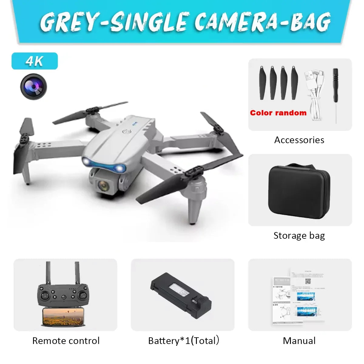 Professional HD E99Pro Drone 4k Dual WIFI fpv