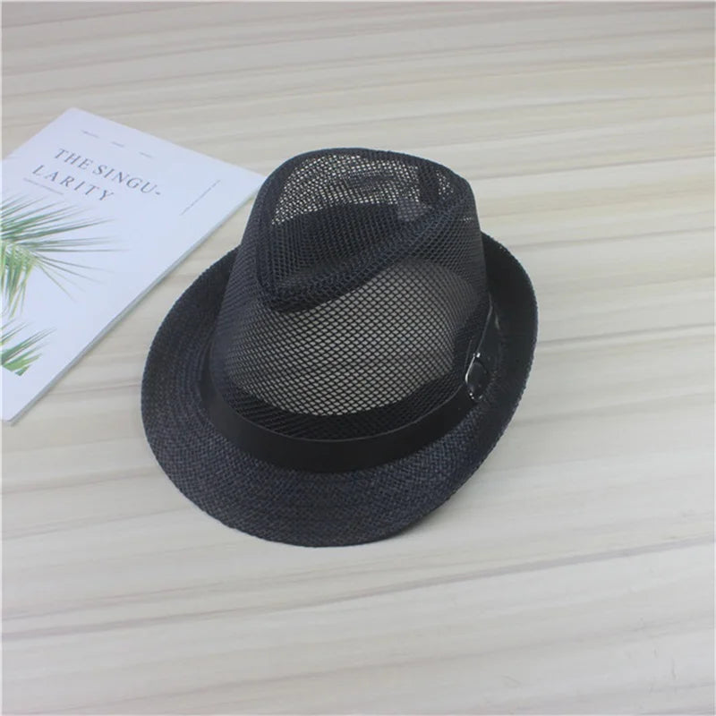 Men s Classic Straw Panama Hat with Wide Brim