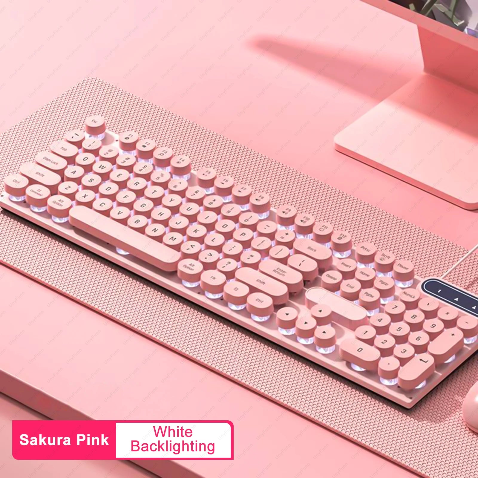 Wired Gaming Keyboard 104 Keys Color Matching