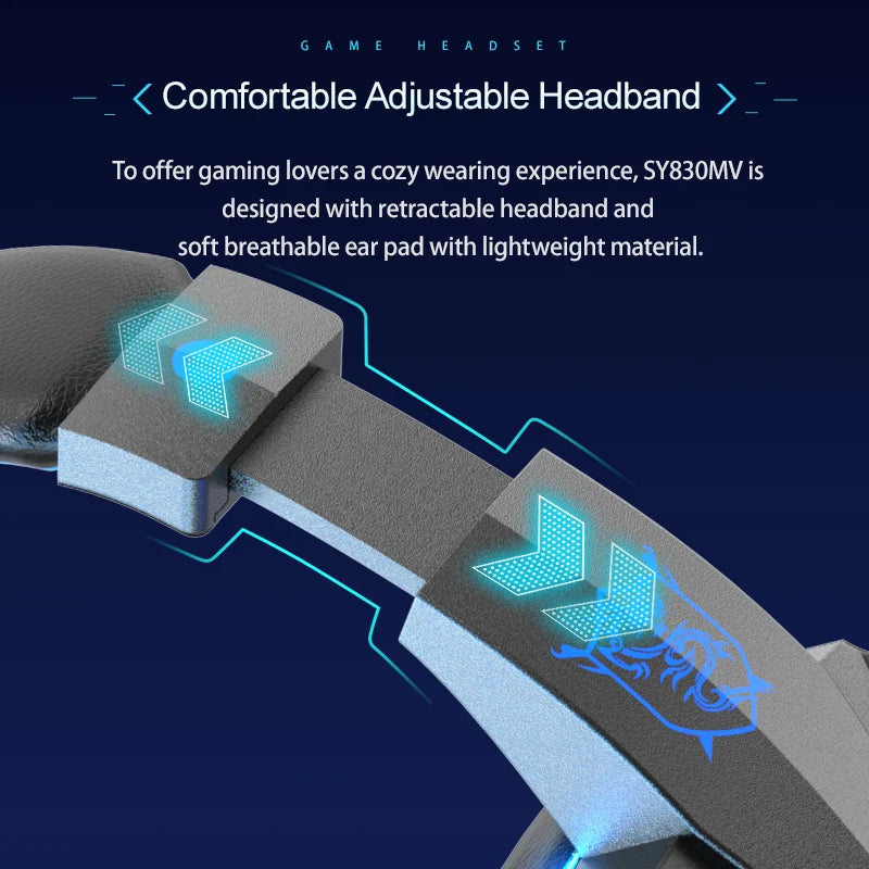 JBJW Esports Gaming Headphone LED Lighting HD