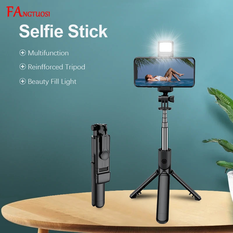 FANGTUOSI Wireless Bluetooth Selfie Stick Mobile