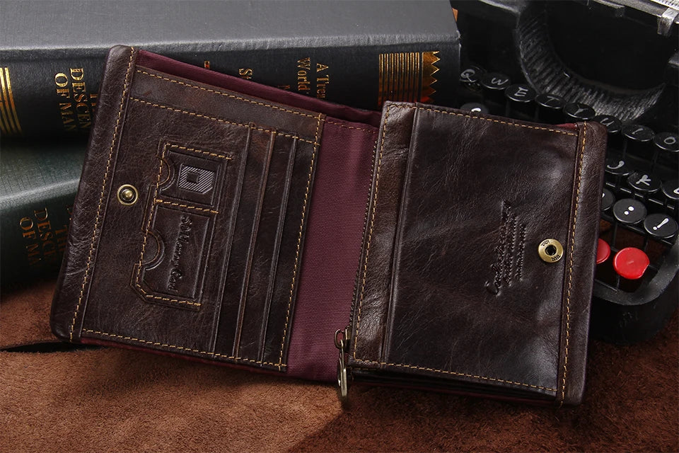 CONTACT'S 100% Genuine Leather RFID Men