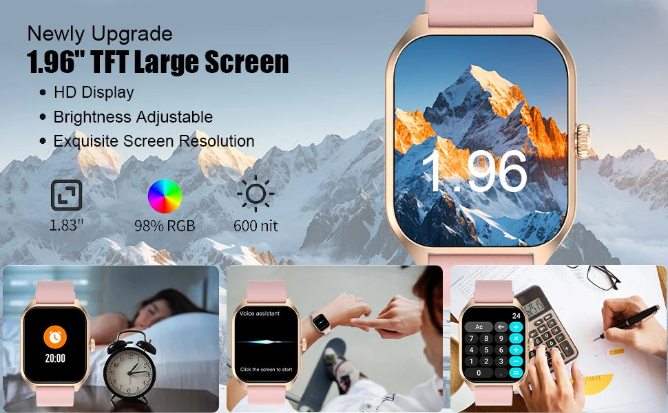 AI Voice Assistant Smart Watch for Men Women