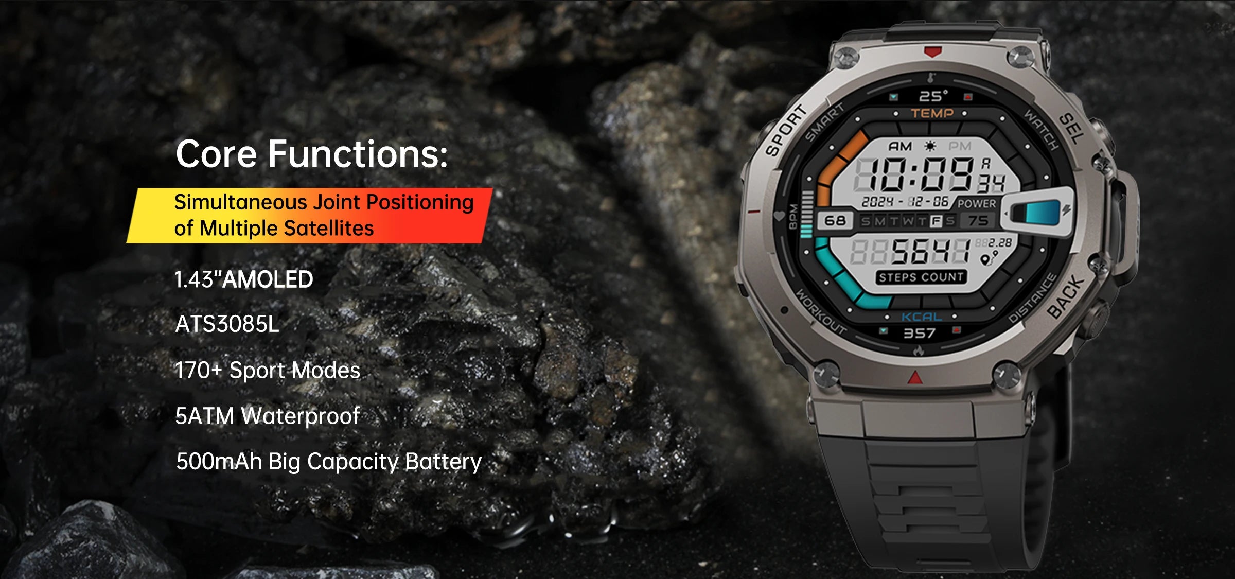 2025 New Military Bluetooth Call Smart Watch