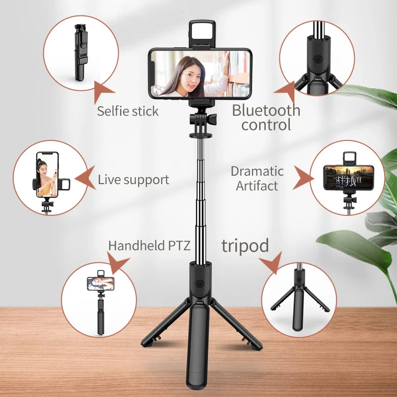 FANGTUOSI Wireless Bluetooth Selfie Stick Mobile