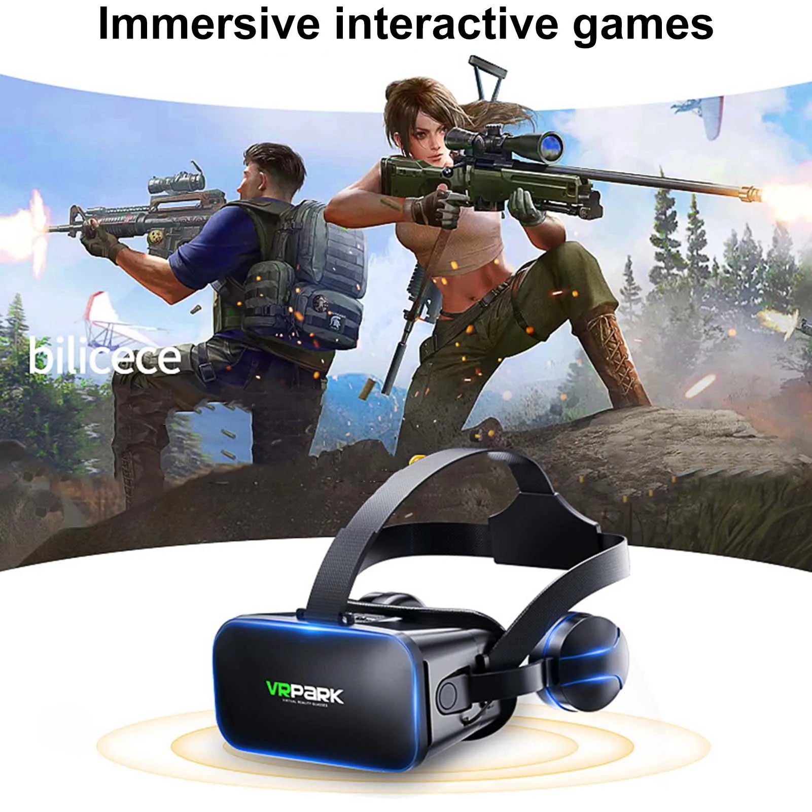 Adjustable VR Glasses HiFi Headset Immersive 3D