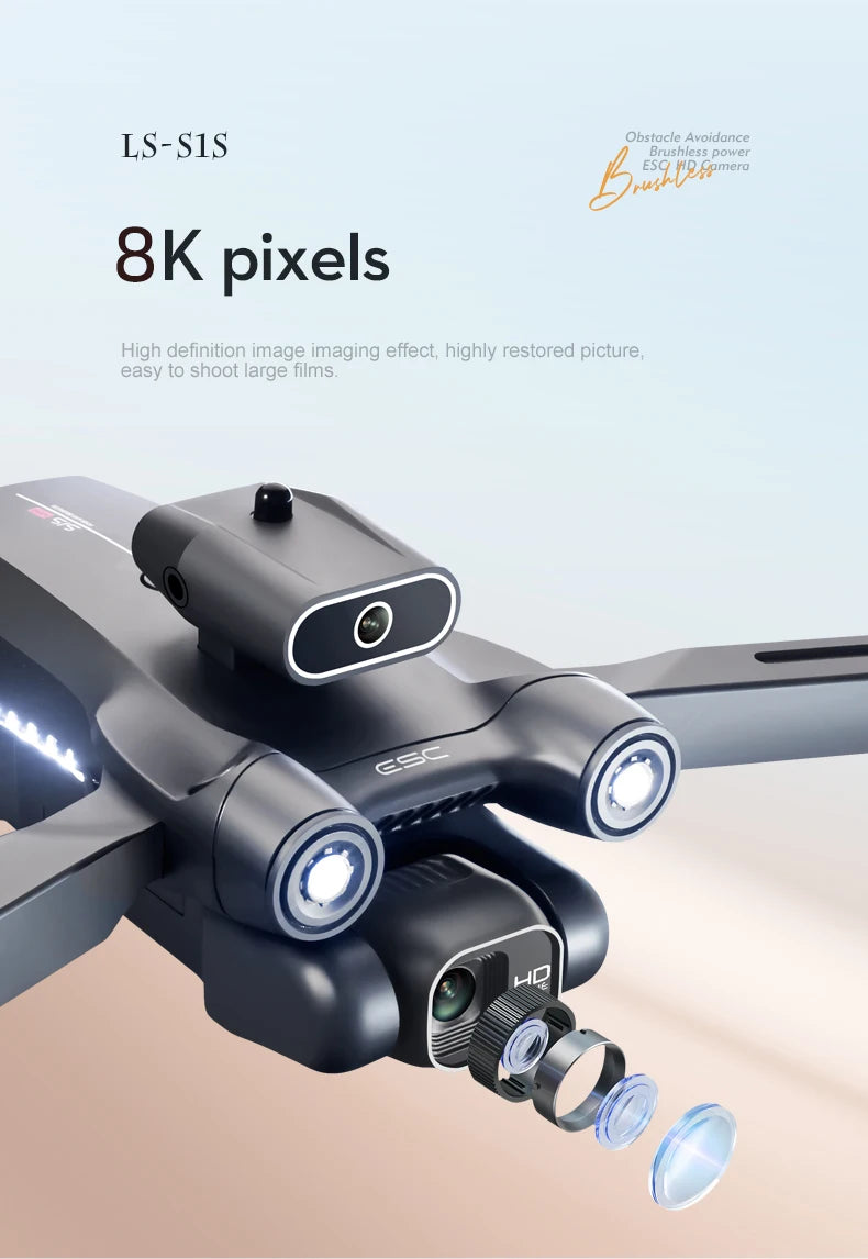 New S1S Mini Drone Profesional 8K HD Camera