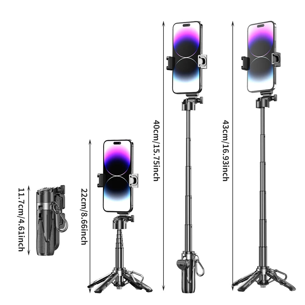 2025 New Handheld Selfie Stick Tripod Stand Foldable